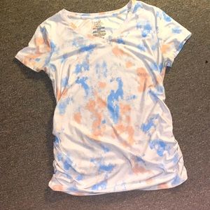 Maternity t-shirt pink blue and white size S